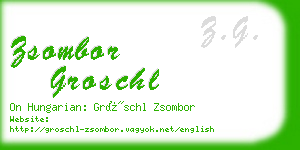 zsombor groschl business card